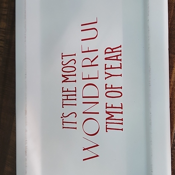 NWT Celebrate It Christmas rectangular platter - Picture 2 of 5